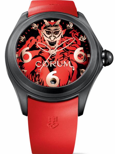 Review Corum Bubble 52 Diablo L403 / 03248 - 403.101.95 / 0376 FR66 Replica watch